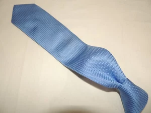 NWOT Thomas Pink Light Blue Woven 100% Silk Necktie Tie NEW! 60X3.25 - Picture 1 of 8