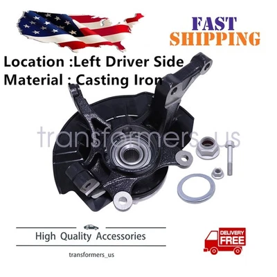 Conjunto de cojinete de nudillo y buje de dirección delantera izquierda para Kia Soul 2014 2015 2016 Foto 1 de 4