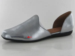 Gentle Souls Womens Etsu Leather Flat Slip-On Shoe, Steel, US 6.5 - Picture 1 of 5
