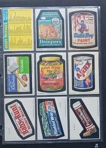 Lot Yd, of (9) different 1979 Topps WACKY PACKAGES stickers VG/VG+ - Bild 1 von 2