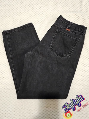 Rustler Regular Boot Cut Jeans Mens 36x32 Black Jeans - Image 1 of 4