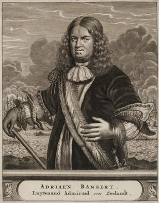 Porträt des Admirals Adriaen Bankert, KSt. Klassizismus Unbekannt (18.Jhd) - Bild 1 von 4