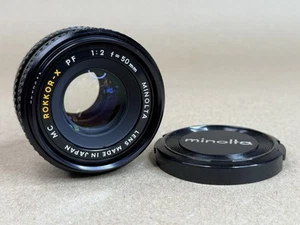 Minolta 50mm F2 MC Rokkor-X PF MD Prime Lens - Picture 1 of 8