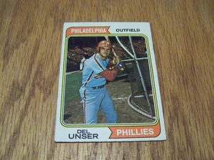 DEL UNSER 1974 TOPPS BASEBALL CARD # 69 - Picture 1 of 1