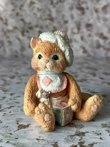 Calico Kittens "A Bundle Of Love" Figurine 1992 Enesco Baby Christmas - Picture 1 of 4