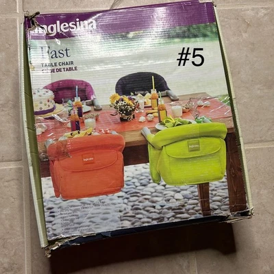 Cadeira de mesa Inglesina rápida infantil vermelha gancho na cadeira portátil - Imagem 1 de 4