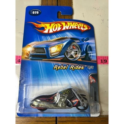 Scooter Hot Wheels Rebel Rides 079 4/5 motocicleta vehículo de juguete 2004 Foto 1 de 3