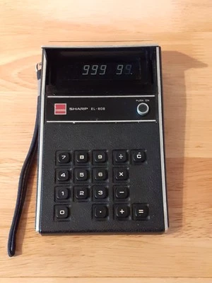 Sharp EL-808 Vintage Electronic Calculator Rare Tested Working  - Image 1 of 4