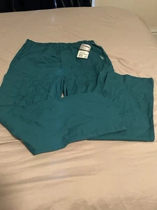 Men’s NWT Landau Aqua Blue Green Scrub Pants Drawstring Size Large - Picture 1 of 4