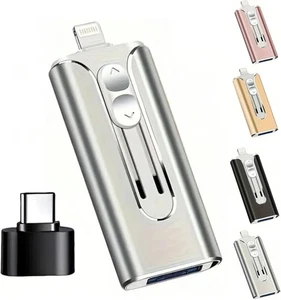 Peshoriadm Flash Drive, 32~256gb Micro USB + 8 Pin 4 in 1 Telefon Computer U-Disk - Bild 1 von 11