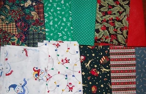 Lot#a, 100pcs CHRISTMAS quilt blocks, cotton fabric charm pack, 6.5" squares - Picture 1 of 5