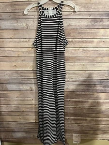Pretty Garden Damengröße Medium grün schwarz gestreift Strampler Overall Taschen neu mit Etikett - Bild 1 von 11