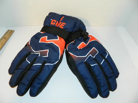 SU Syracuse Orange Cuse Winter Ski Gloves Tailgate Game Mens Size Small Medium Cover