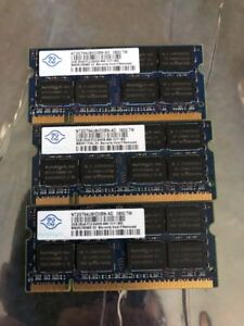 NANYA 6GB (3×2GB)2Rx8 PC2-6400S 800MHz DDR2 Laptop Memory RAM NT2GT64U8HD0BN-AD