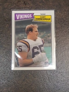 1987 Topps #207 Gary Zimmerman Minnesota Vikings Rookie - Picture 1 of 2