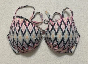 Reggiseno Victoria's Secret The Fabulous taglia 36D motivo geometrico azteco - Foto 1 di 8