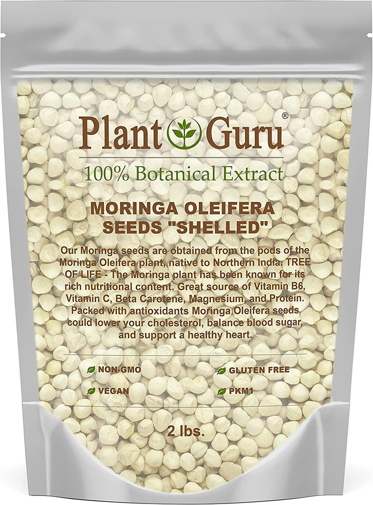 Moringa Seeds Kernel Shelled 32 oz. / 2 lbs. - Clean PKM1 Variety - Edible -... 