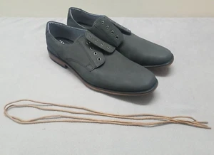 Perry Ellis Portfolio Ultra Foam Grey Dress Shoes Size 10 New (C19) - Picture 1 of 6