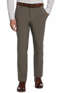 Pantalones de vestir Perry Ellis para hombre ajuste moderno resolución elástica azul tostado B4HP - Imagen 1 de 15