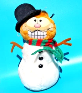 10.5" Plush Garfield Christmas Winter Snowman by Dakin - Picture 1 of 7