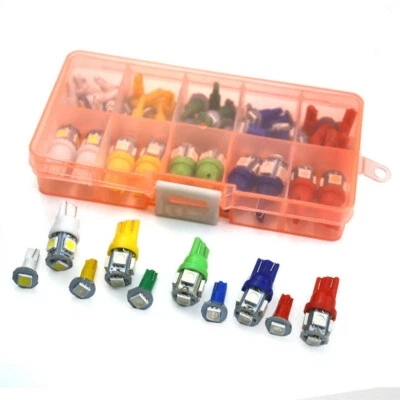 Car Accessories T5 T10 LED 5050 SMD Instrument Panel Dashboard Light Bulb Lamp  — 第 1/4 张图片