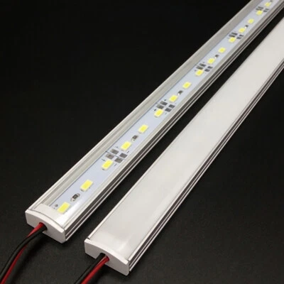 5pcs*50cm DC 12V 24V SMD 5730 LED Hard Rigid Strip Bar Light Aluminium Shell - Image 1 of 4