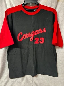 Camiseta Vintage Taquilla Varsity Cougar #23 Negra Crew Talla Grande - Imagen 1 de 4