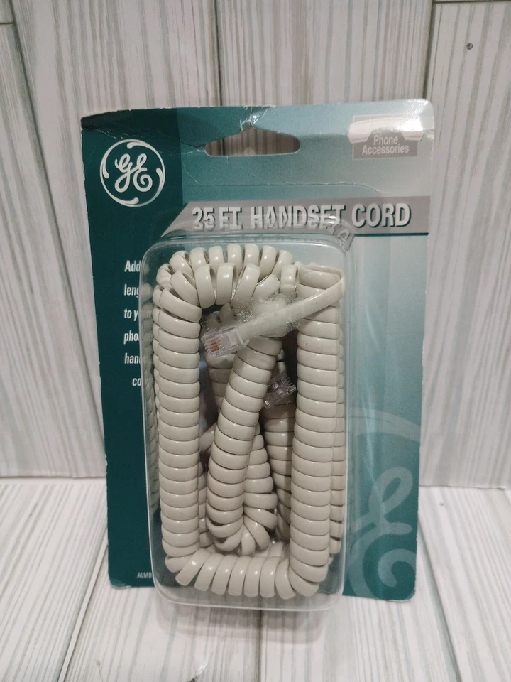 GE 25 Ft Handset Phone Cord Almond - Image 1 of 1
