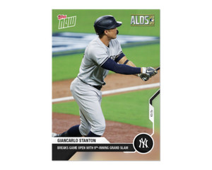 Giancarlo Stanton - MLB TOPPS NOW Card 367 2020 postseason 9th inning grand slam