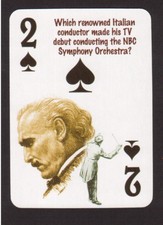 Arturo Toscanini Conductor Neat Playing Card #8Y4