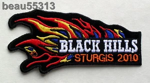 ⭐2010 STURGIS SOUTH DAKOTA HARLEY BIKE WEEK RALLY VEST JACKET FLAME PATCH - Picture 1 of 1