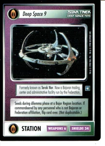 STAR TREK CCG DS9 RARE CARD DEEP SPACE 9 / TEROK NOR lp - Picture 1 of 1