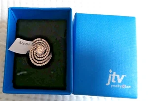 JTV Swirl Cluster simulierter Diamant, Sterlingsilber markiert 925 Ring S7 LESEN - Bild 1 von 6