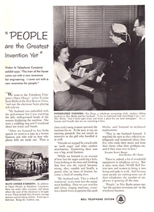 Bell Telephone System People are Greatest Invention Yet Vintage Print Ad 1956 - Picture 1 of 4