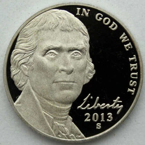 2013-S Proof Jefferson Nickel - AN UNTOUCHED DEEP CAMEO COIN Cover