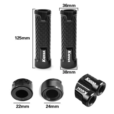 Black motorcycle Grips Handle Handlebar For SUZUKI Katana 600 650 750 1000 1100 Foto 1 de 3