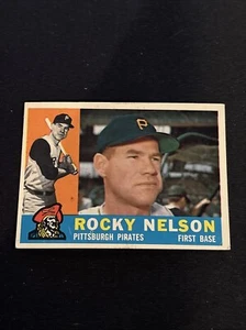 Rocky Nelson 1960 Topps #157 parte posterior gris como nueva - Imagen 1 de 2