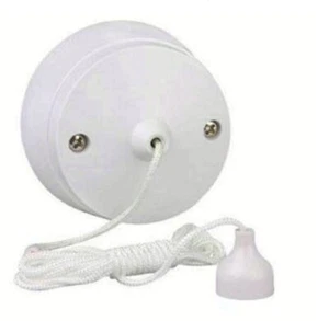 Nuevo interruptor de cable de techo de 6 amperios 1 vía Interruptores de luz de baño/inodoro - Imagen 1 de 2