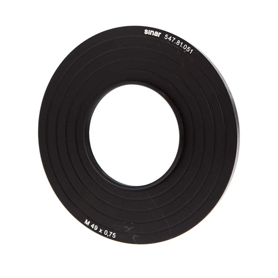 Sinar Adapter Ring M49mm x 0.75 for Sinar Holder 100 Cameras - Image 1 of 2