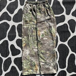 Realtree Max-1 Camo Baggy Wide Fleece Joggers Trousers Large Hunting Y2K