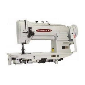CONSEW 2 NEEDLE WALKING FOOT MACHINE 339RB-4 complete set,table,legs,motor & led - Picture 1 of 1