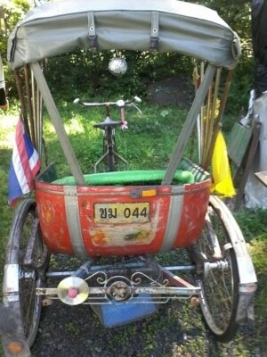 Antique Siamese Samlor - pedal powered transport from old Thailand   - Image 1 of 2