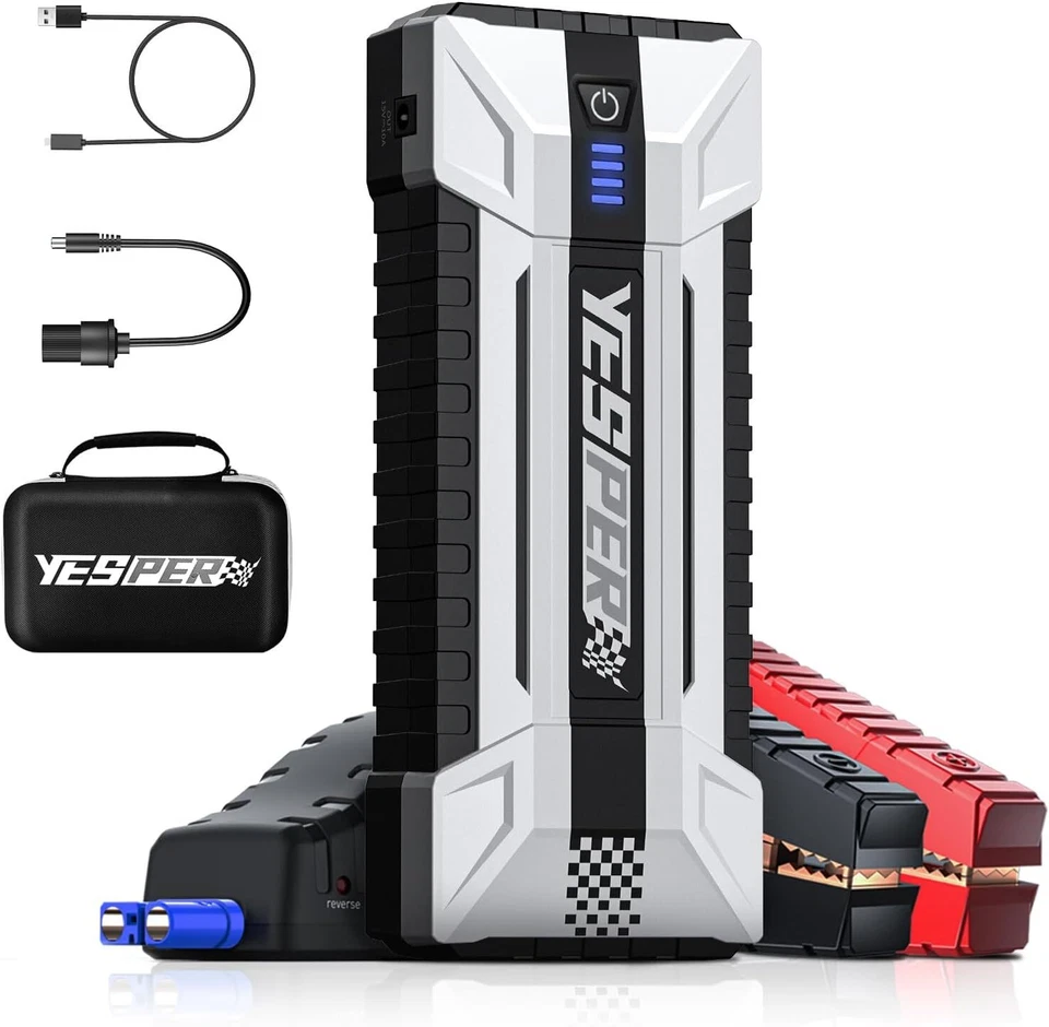 YESPER Battery Jump Starter 4120A Peak Portable Car Booster 12V Battery Charger.