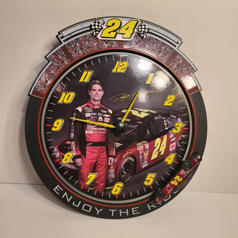 2015 Nascar Enjoy The Ride Jeff Gordon #24 Hanging Racing Race Car Wall Clock Cover