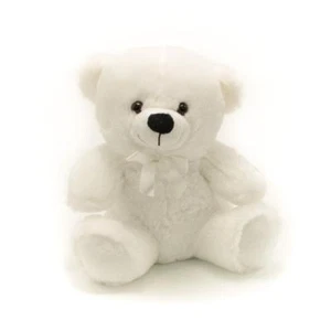 9 Zoll weißes Plüschtier Teddybär Stofftier Spielzeug Geschenk Neu  - Bild 1 von 3