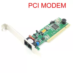 PCI 56K Data V.92 V.90 Dial Up Fax Voice Modem for XP Vista Win7/8 32/64 bit - Picture 1 of 5