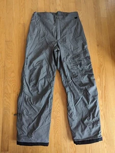 Columbia Vertex Size Medium Mens Gray Athletic Cargo Lined Ski Snow Pants - Picture 1 of 5