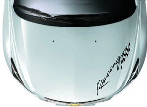 Calcomanías adhesivas de vinilo para faros de motocicleta de 27,5"" banderas a cuadros para automóvil CG157 2 un. - Imagen 1 de 4