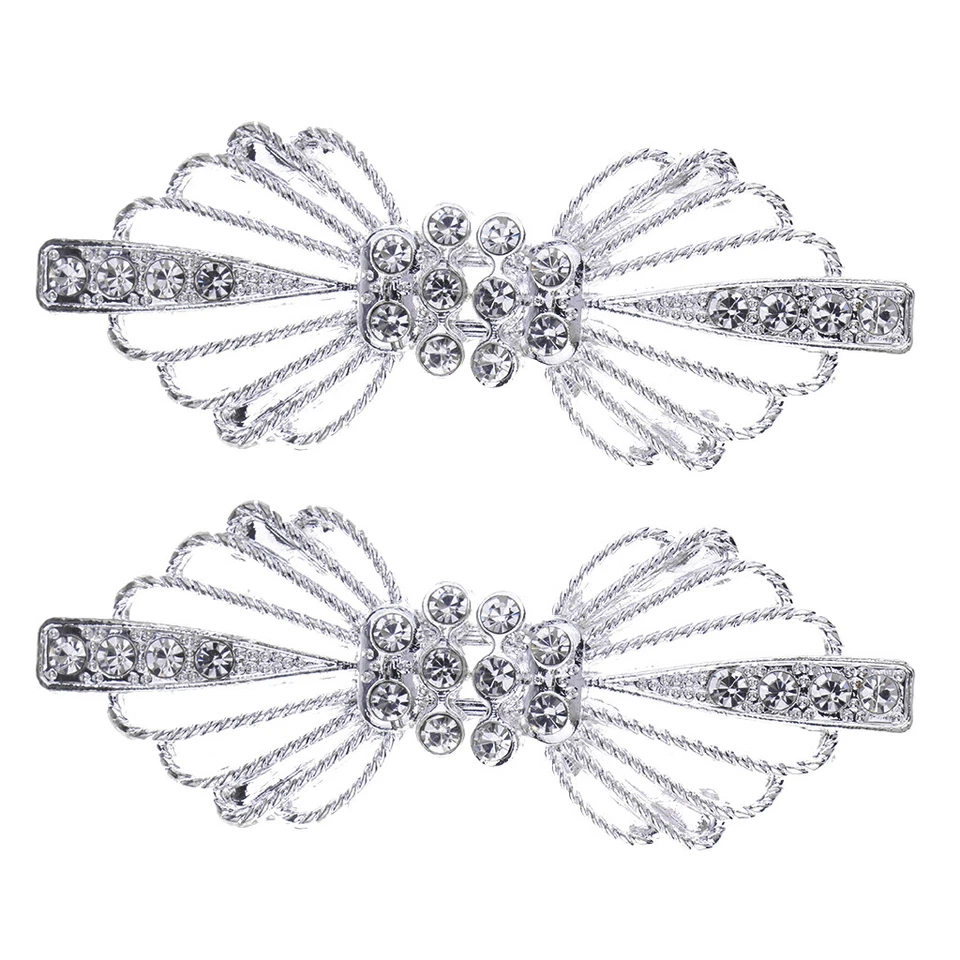 Wedding Bridal Dress Rhinestone Buckle Closure Hook And Eye - Image 1 of 4