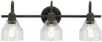 Baño de tres luces de transición Kichler 45973OZ de la colección Avery en bronce Foto 1 de 2